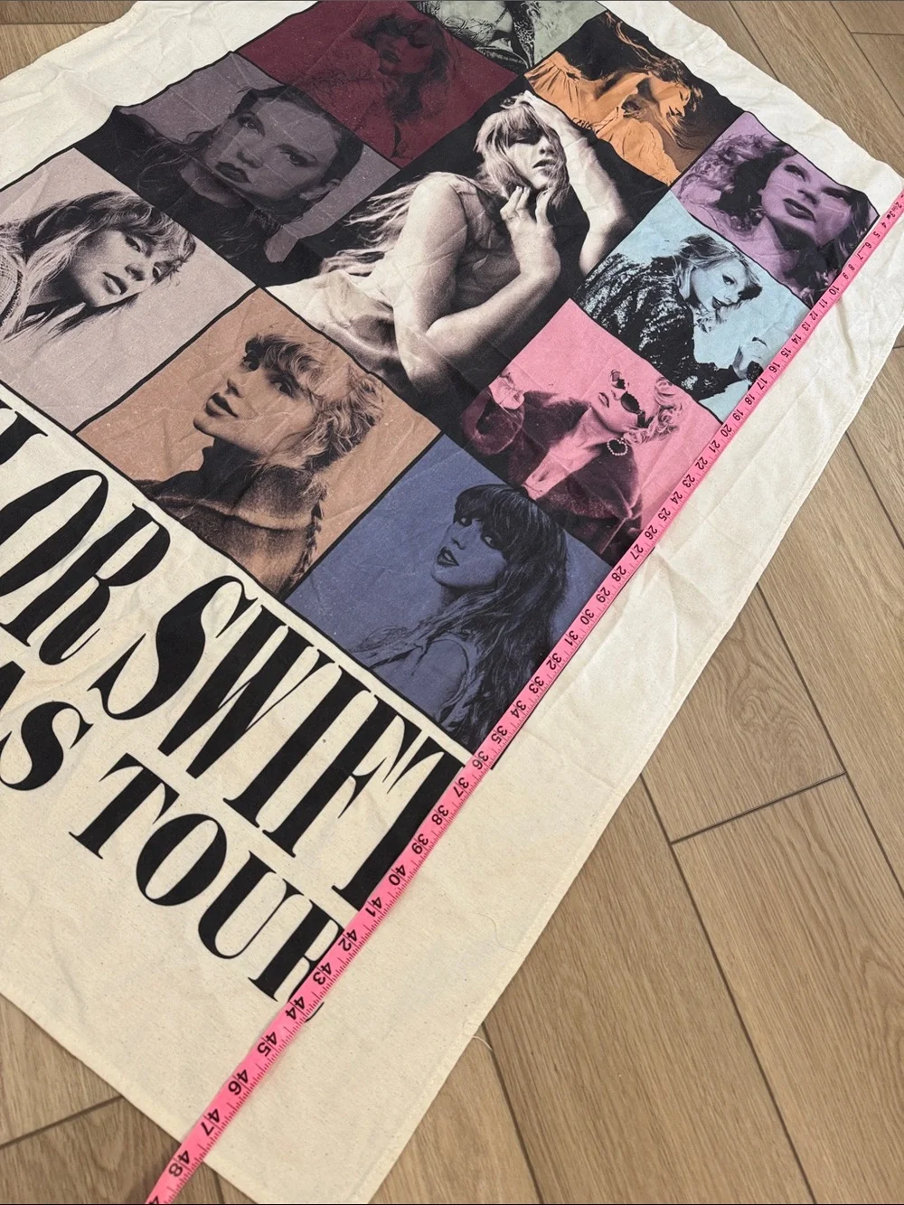 Taylor Swift The Eras Tour Canvas Tapestry Wall Hanging Official Merch 48x31